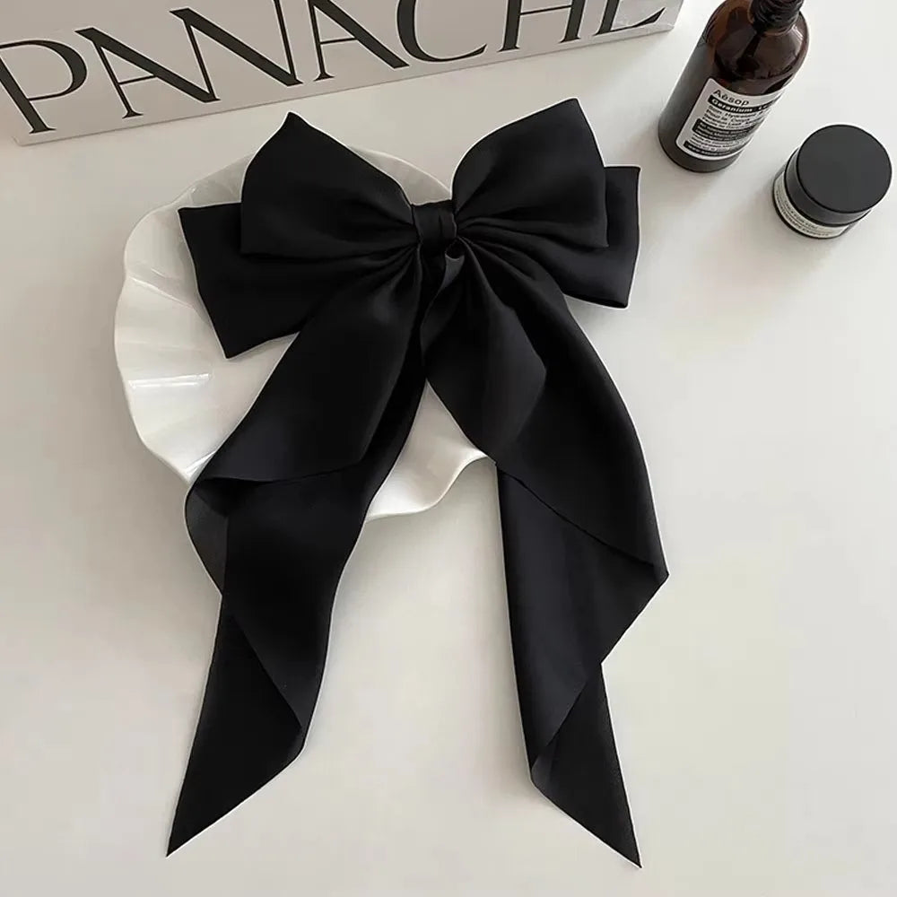 Korean Satin Bowknot Hair Clip