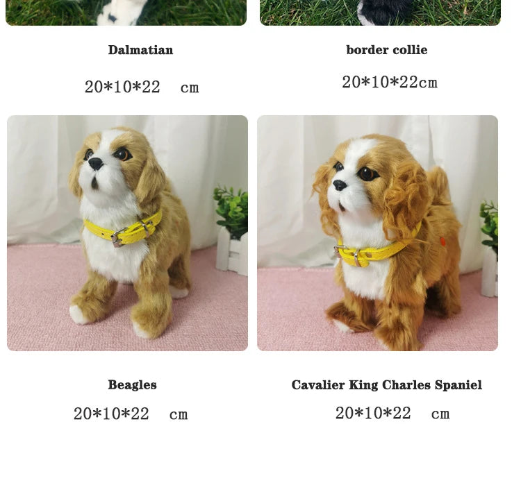 Interactive Walking Plush Robot Dog