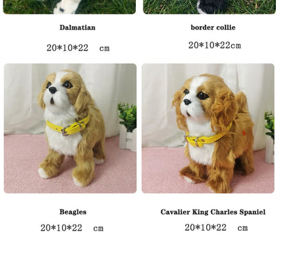 Interactive Walking Plush Robot Dog