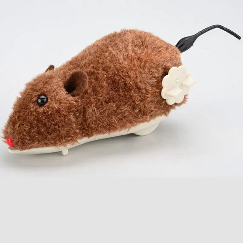 Wind-Up Plush Mouse Cat Toy