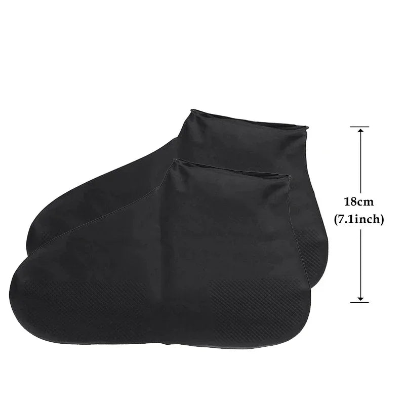 Reusable Shoe Covers – Waterproof Shoe Covers Silicone Anti-Slip Rain Boots Solid Polyester Universal