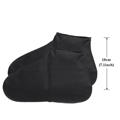 Reusable Shoe Covers – Waterproof Shoe Covers Silicone Anti-Slip Rain Boots Solid Polyester Universal