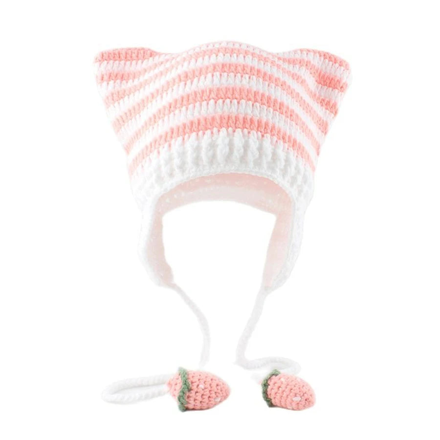 Women’s Cat Ear Knitted Winter Beanie
