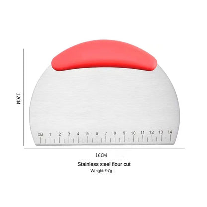 Stainless Steel Dough Scraper with Measurement Scale