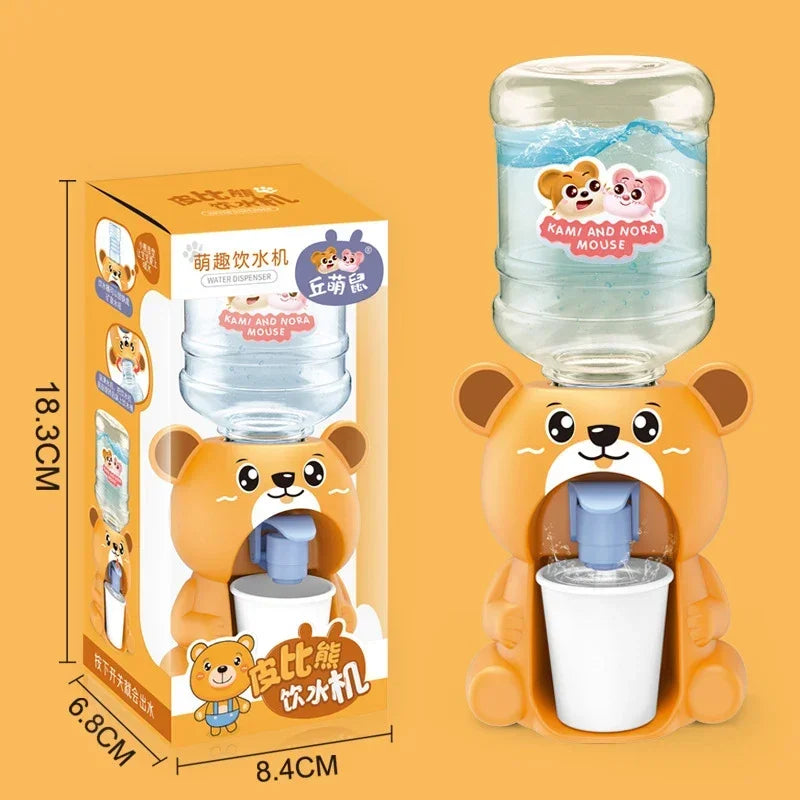 Cartoon Mini Water Cooler with Cup & Bottle