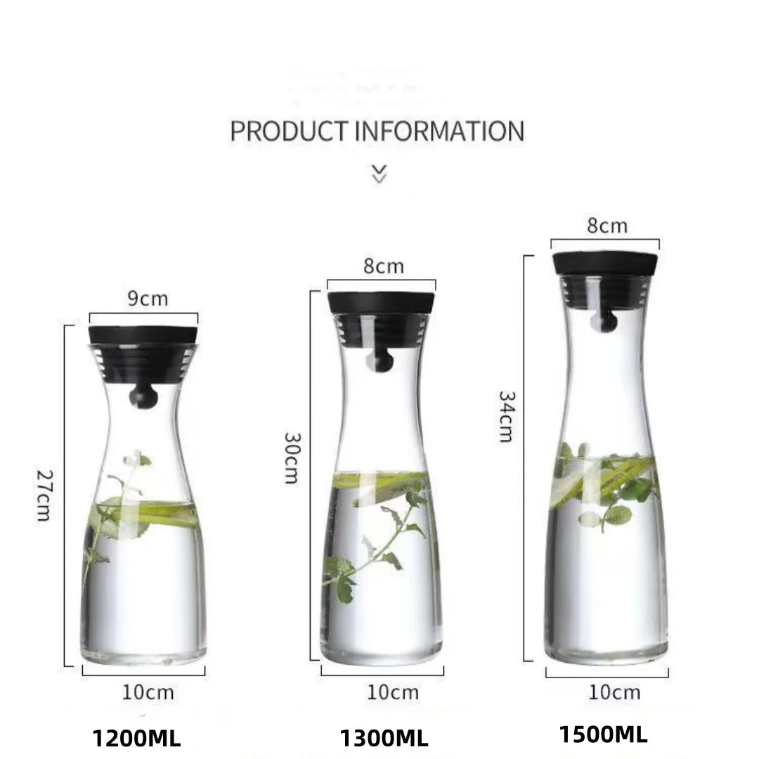 Glass Carafe with Fruit Infuser Lid