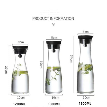 Glass Carafe with Fruit Infuser Lid
