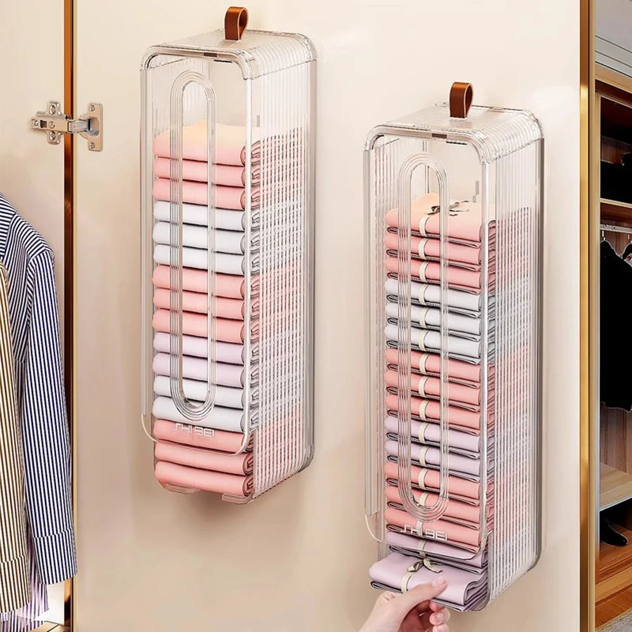 Wall-Mounted Underwear & Sock Storage Organiser