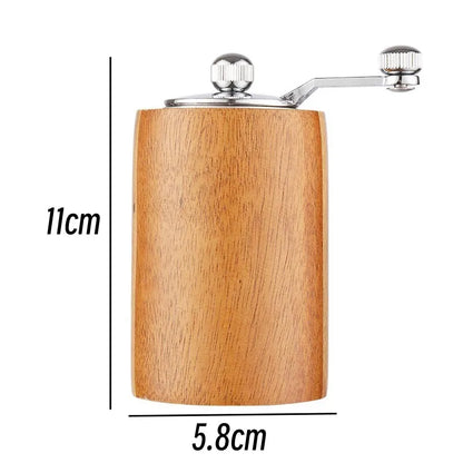 Hand-Crank Wooden Pepper Grinder