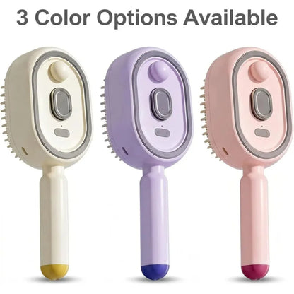 Electric Self-Cleaning Mist Hair Brush