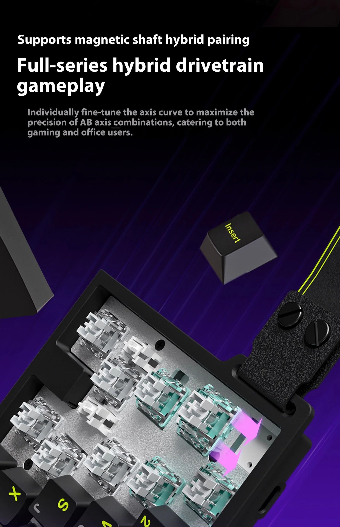 Magnetic Switch Single-Handed Mechanical Gaming Keyboard