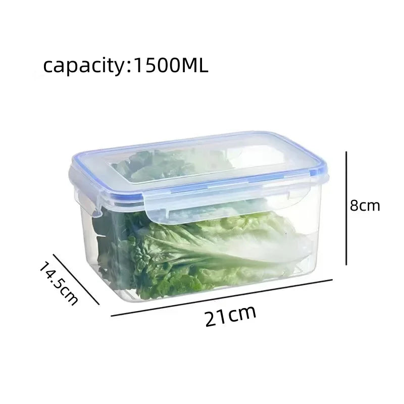 Sealed Rectangular Food Storage Container with Lid