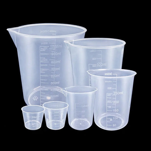 Clear Plastic Measuring Cup Set