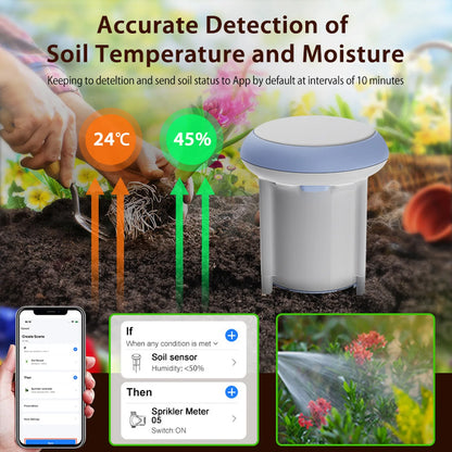 Smart WiFi Soil Temperature & Humidity Sensor