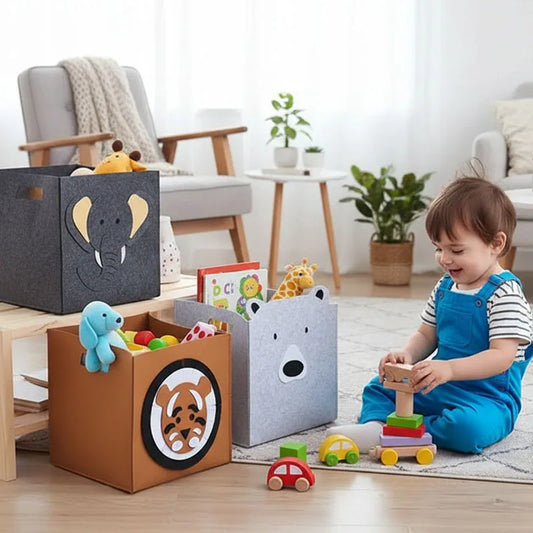 Felt Pet Toy & Household Storage Basket