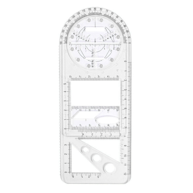 Multifunctional Geometric Drawing Ruler