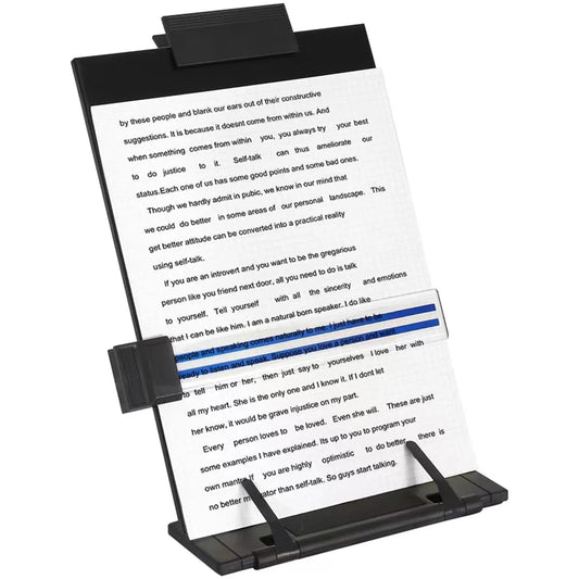 Desktop Document Holder Stand – Adjustable Metal File Organizer