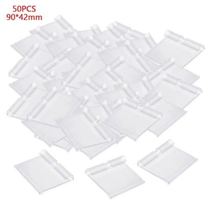 Transparent Plastic Price Tag Holders