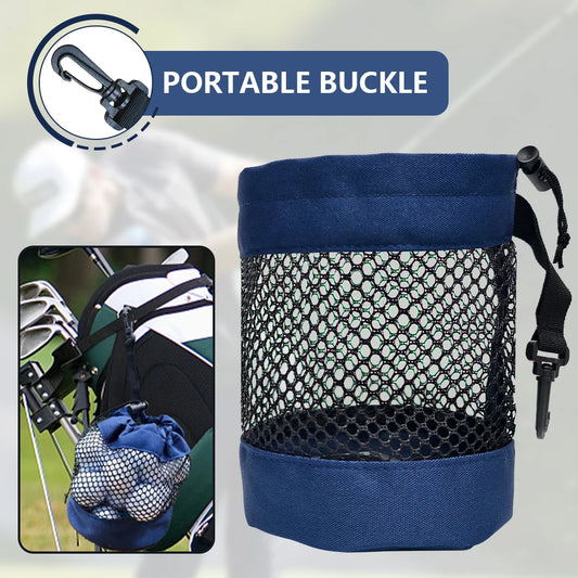 Golf Ball Storage Bag with Drawstring Closure