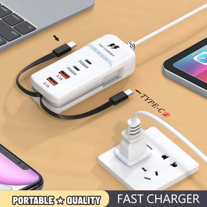 66W Multi-Port USB-C Fast Charger