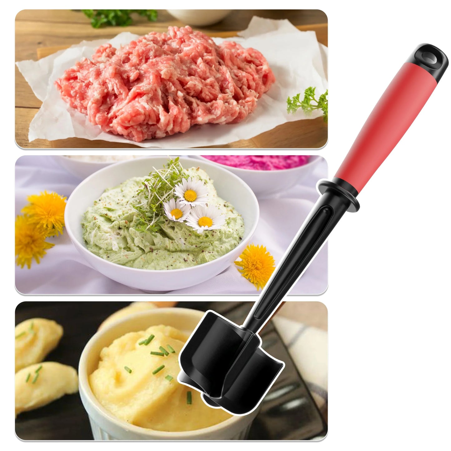 5-Blade Meat Chopper & Masher Tool