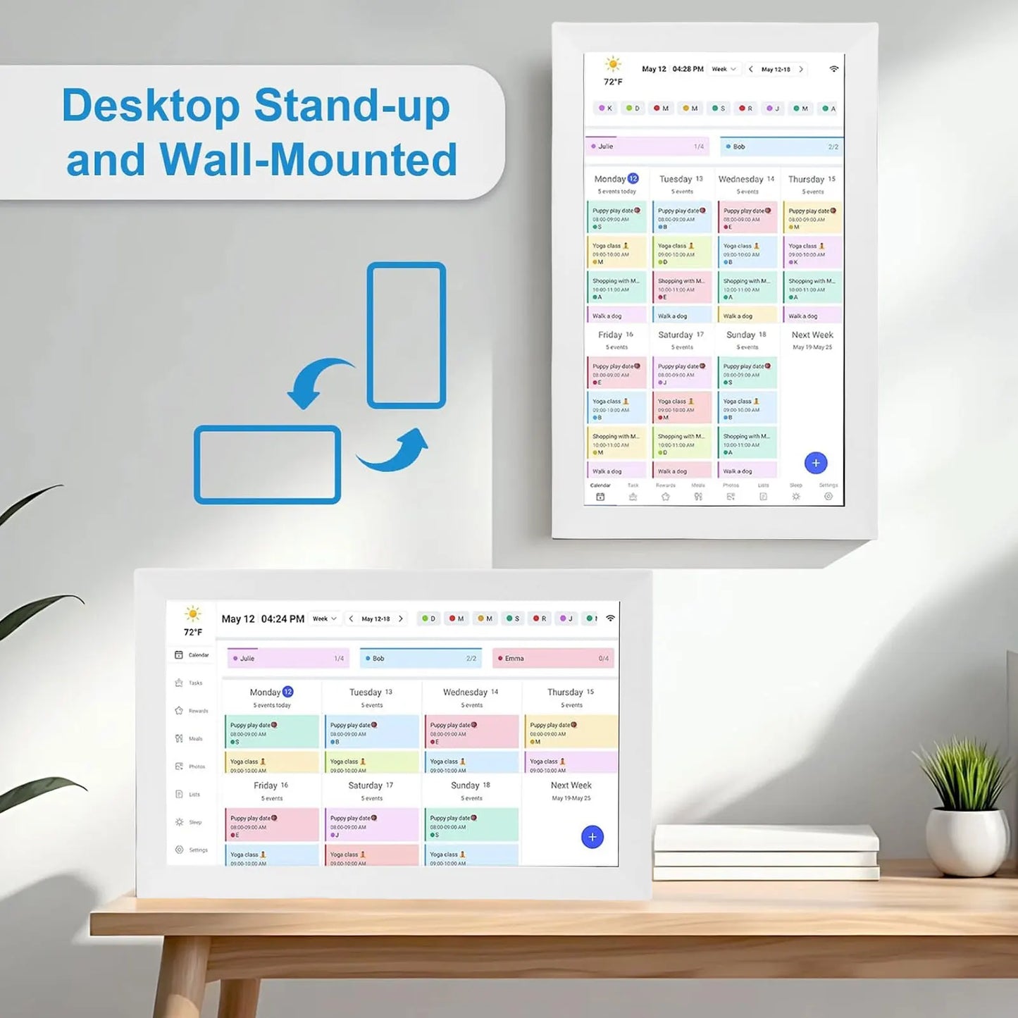 15.6" Smart WiFi Digital Family Calendar & Picture Frame