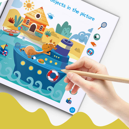 6 Books Set Focus Quest Activity Books for Kids