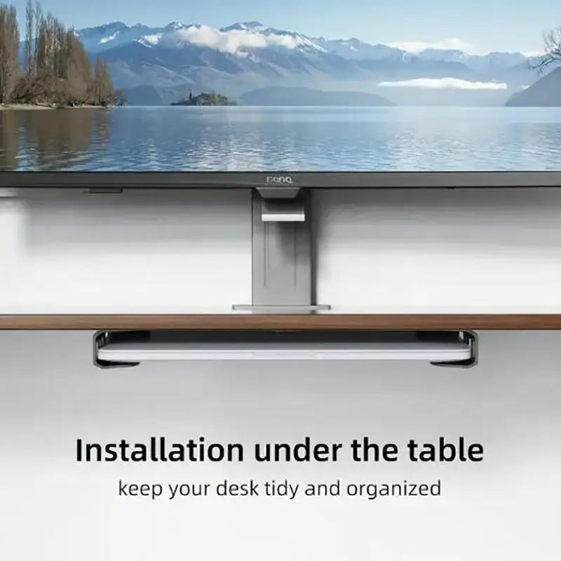 Under Desk & Wall Mount Laptop Storage Holder