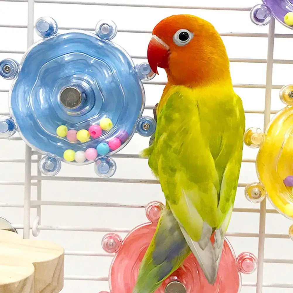 Interactive Rotating Parrot Treat & Foraging Toy