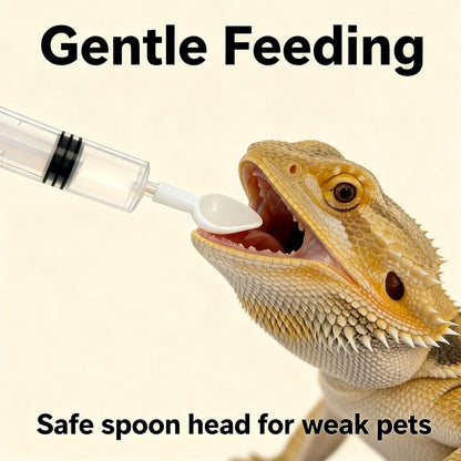 Reptile Feeding Syringe with Spoon Tip