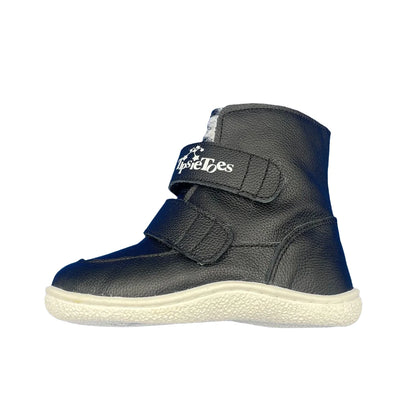 Genuine Leather Winter Barefoot Two Straps Boots