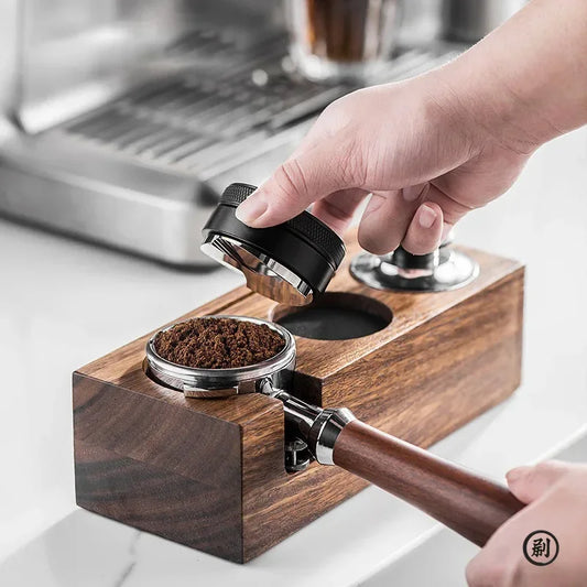 Wooden Coffee Tamper Station
