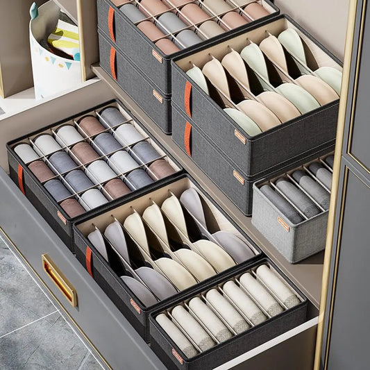 Drawer Underwear Organizer Storage Box with Compartments