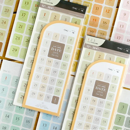 Four Seasons Perpetual Calendar Date Stickers