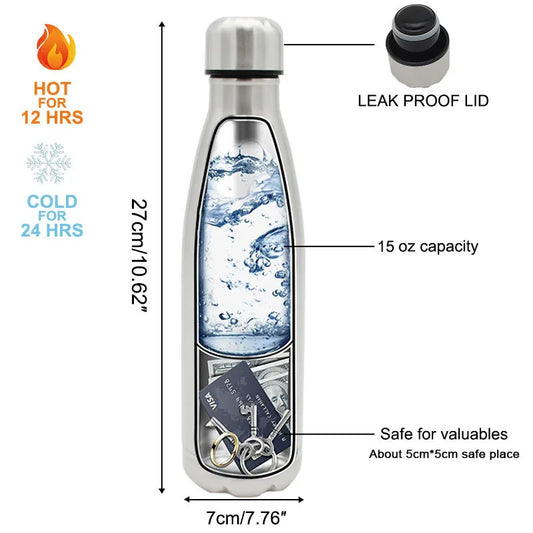 Secret Hidden Safe Water Bottle