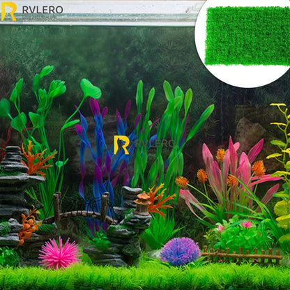 Artificial Aquarium Grass Mat for Fish Tank Decoration