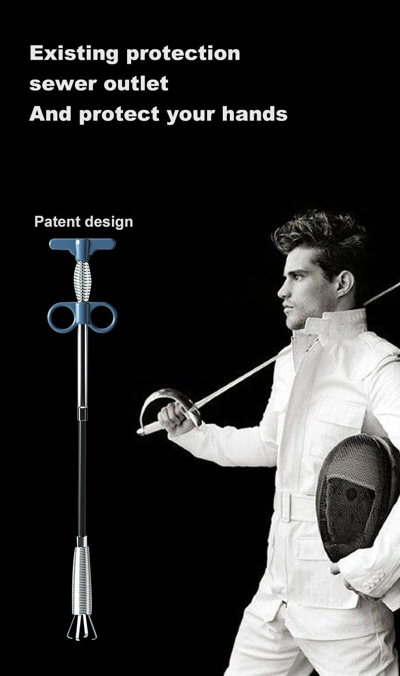 Stainless Steel Drain Cleaning Snake Tool