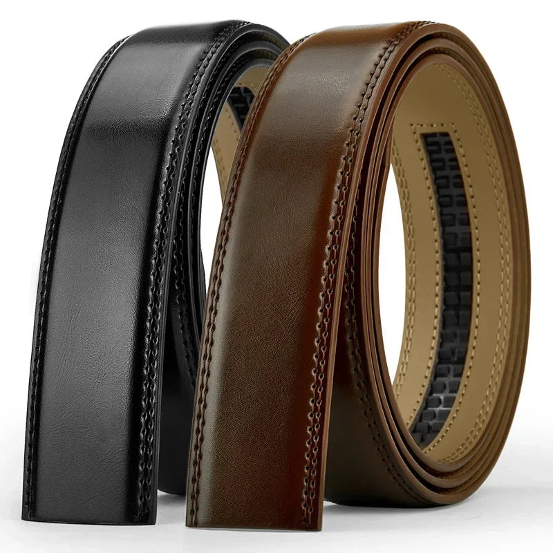 Men’s No-Buckle Cowskin Belt