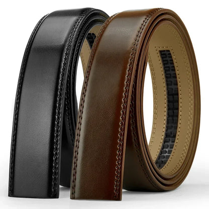 Men’s No-Buckle Cowskin Belt