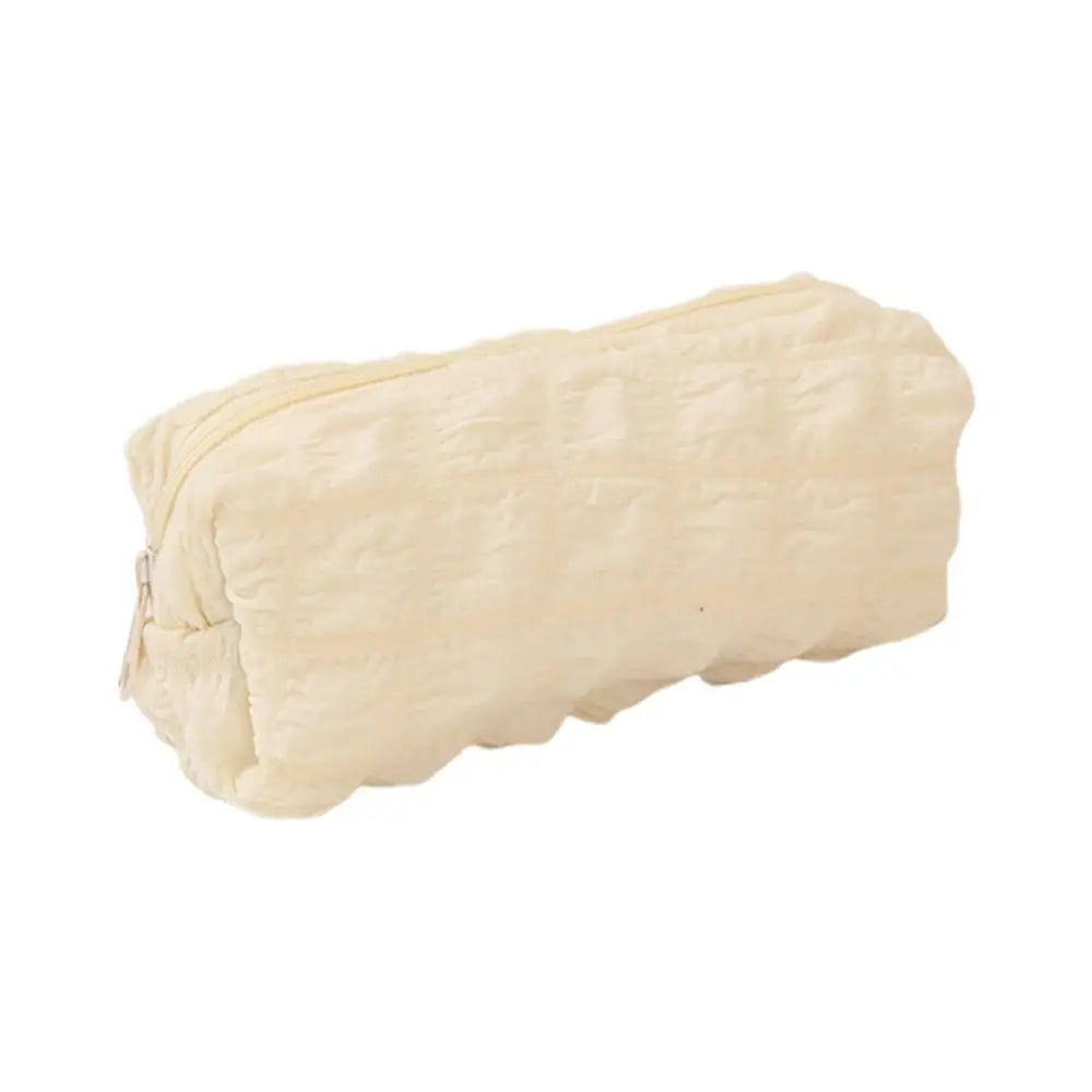 Cute Puffs Fabric Pencil Case with Large Capacity