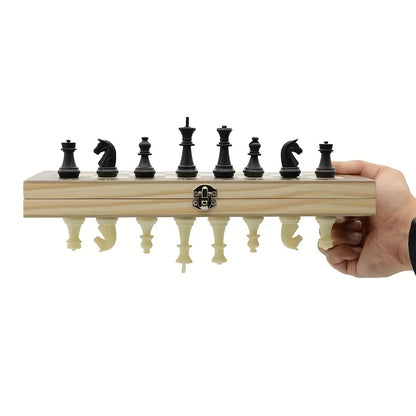 Magnetic Folding Wooden Chess Set