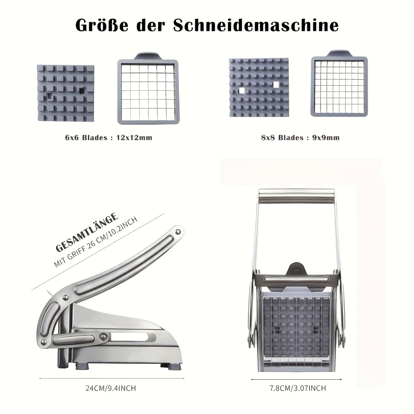 Stainless Steel French Fry & Vegetable Cutter