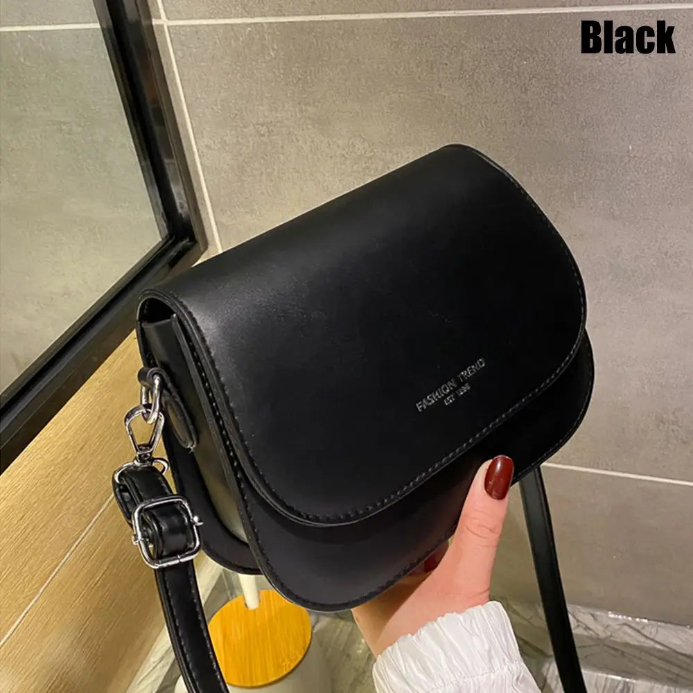 Women's PU Saddle Shoulder Crossbody Bag