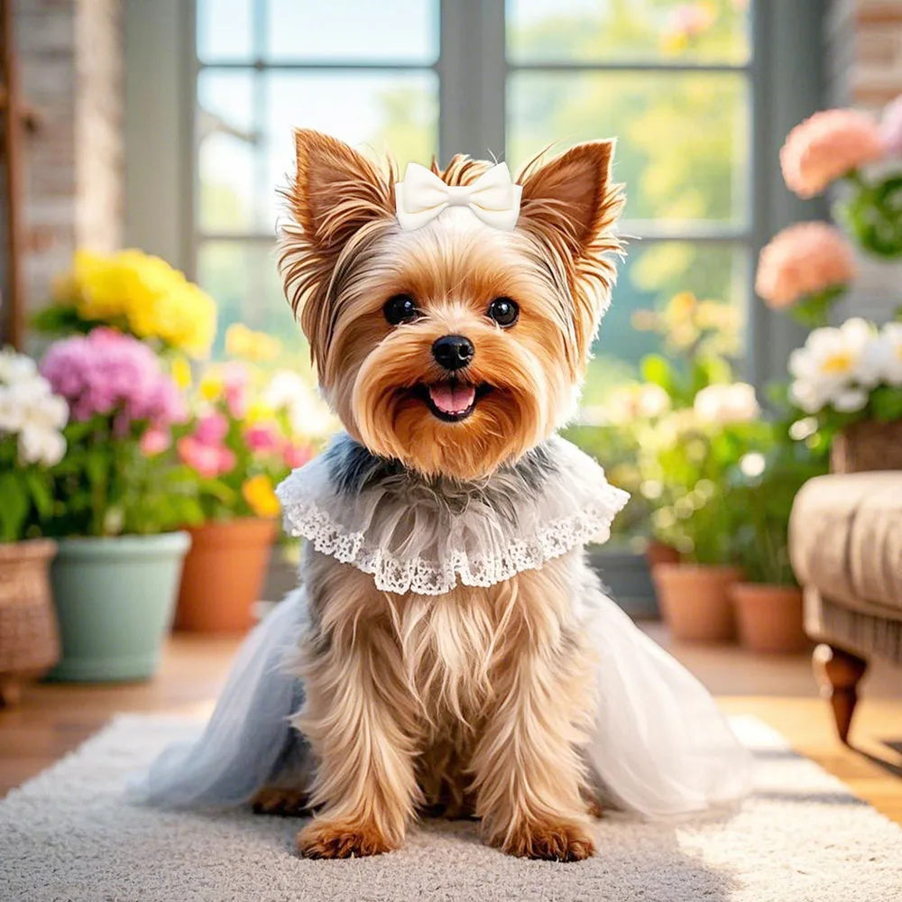 2PCS Dog Hair Bow Clips