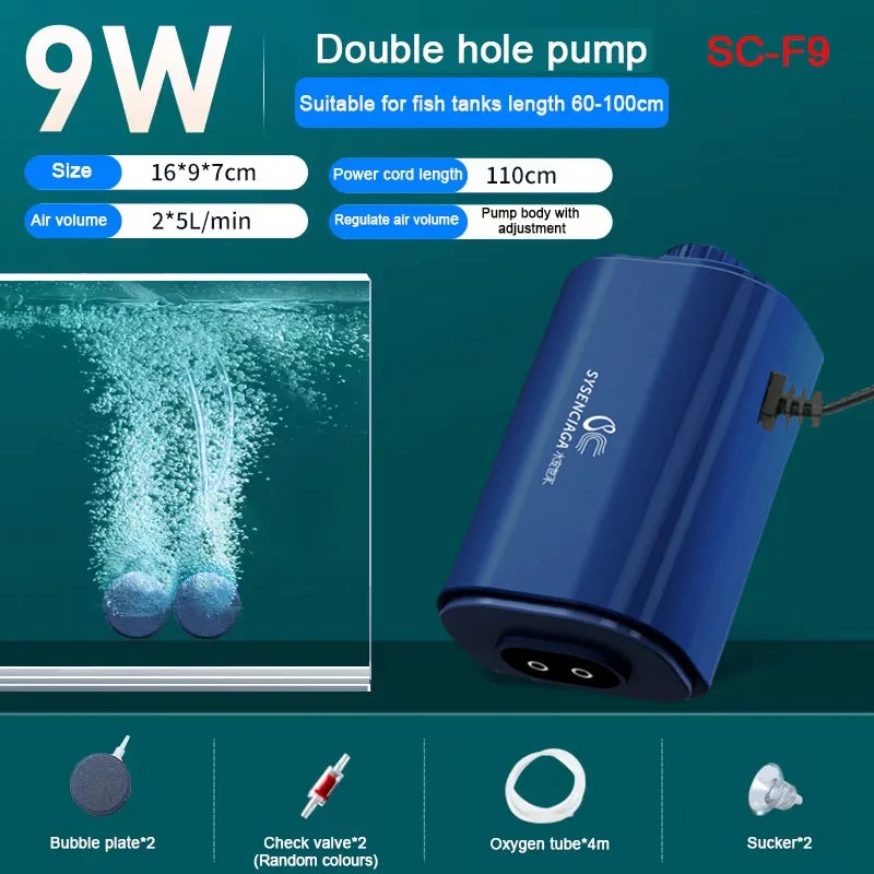 Silent Aquarium Oxygen Air Pump