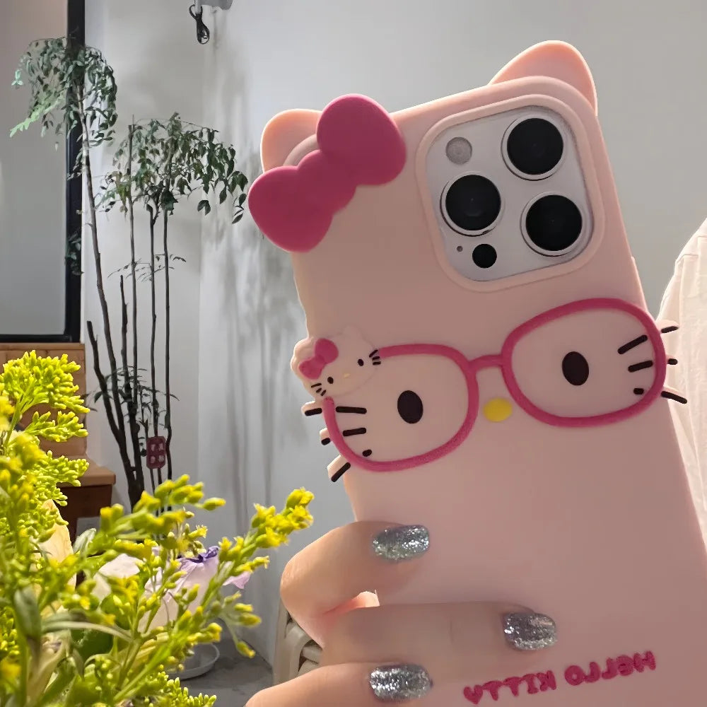 Hello Kitty 3D Silicone Phone Case for iPhone