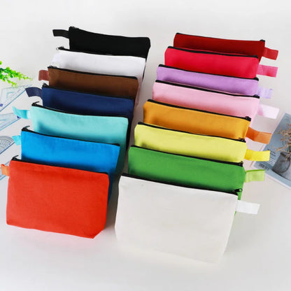 Canvas Pencil Case with Zipper