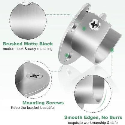 304 Stainless Steel Wardrobe Rod Brackets