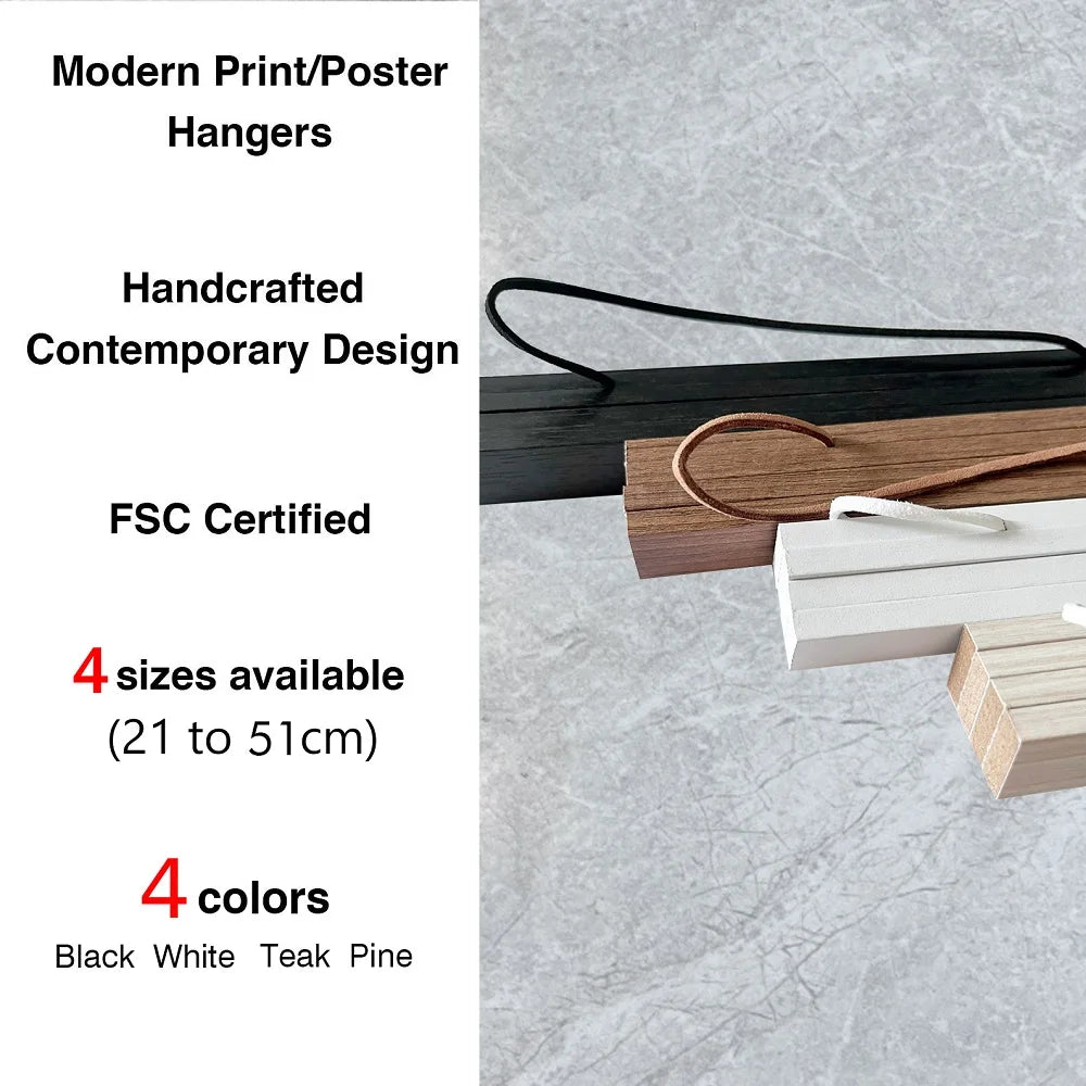 Magnetic Wooden Poster Hanger Frame