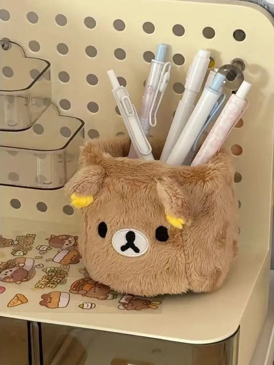 Kawaii Plush Pencil Holder